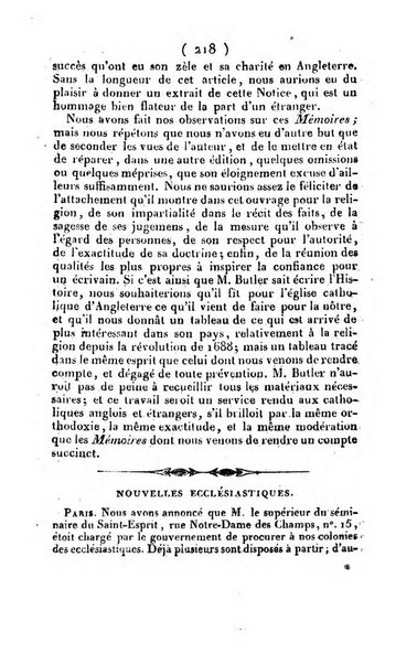 L'ami de la religion et du roi journal ecclesiastique, politique et litteraire