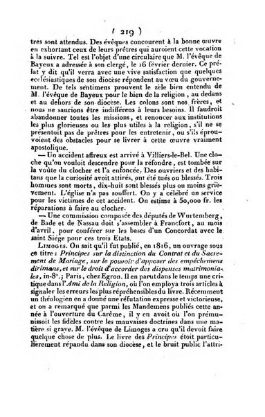 L'ami de la religion et du roi journal ecclesiastique, politique et litteraire