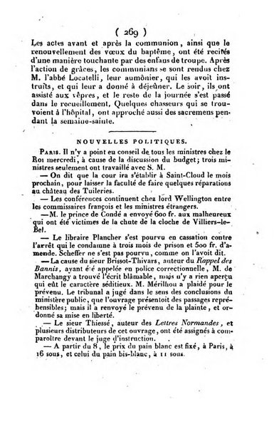 L'ami de la religion et du roi journal ecclesiastique, politique et litteraire