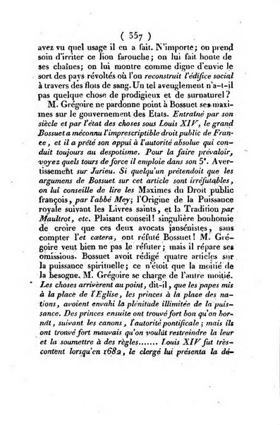 L'ami de la religion et du roi journal ecclesiastique, politique et litteraire