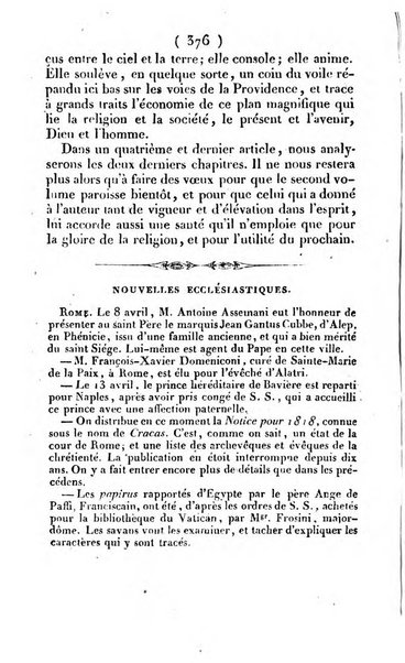 L'ami de la religion et du roi journal ecclesiastique, politique et litteraire