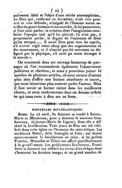 L'ami de la religion et du roi journal ecclesiastique, politique et litteraire