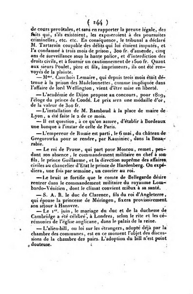 L'ami de la religion et du roi journal ecclesiastique, politique et litteraire