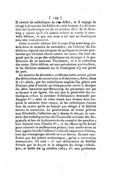 L'ami de la religion et du roi journal ecclesiastique, politique et litteraire