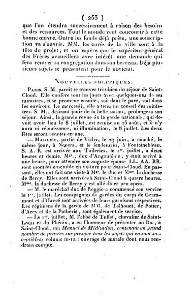 L'ami de la religion et du roi journal ecclesiastique, politique et litteraire