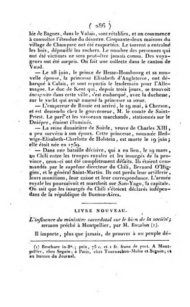 L'ami de la religion et du roi journal ecclesiastique, politique et litteraire