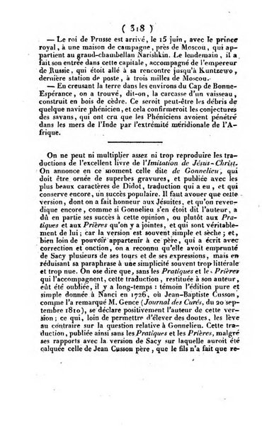 L'ami de la religion et du roi journal ecclesiastique, politique et litteraire