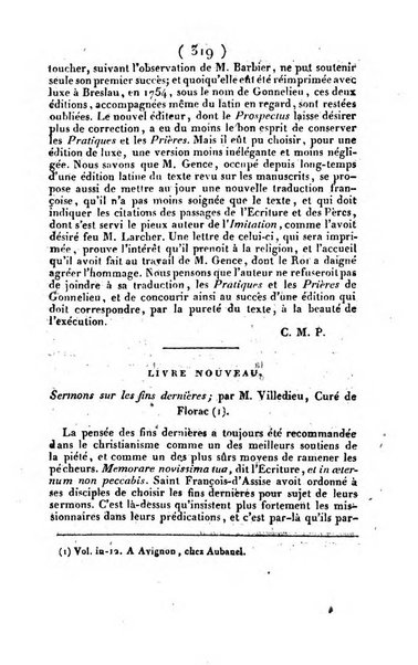 L'ami de la religion et du roi journal ecclesiastique, politique et litteraire