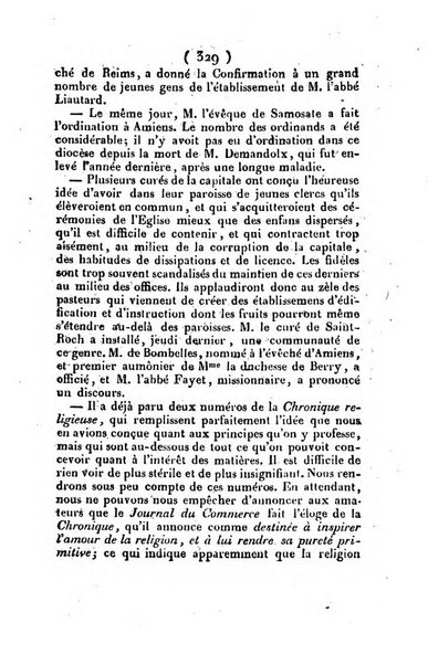 L'ami de la religion et du roi journal ecclesiastique, politique et litteraire