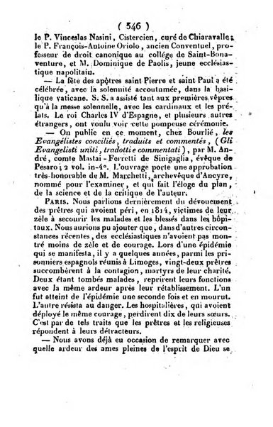 L'ami de la religion et du roi journal ecclesiastique, politique et litteraire