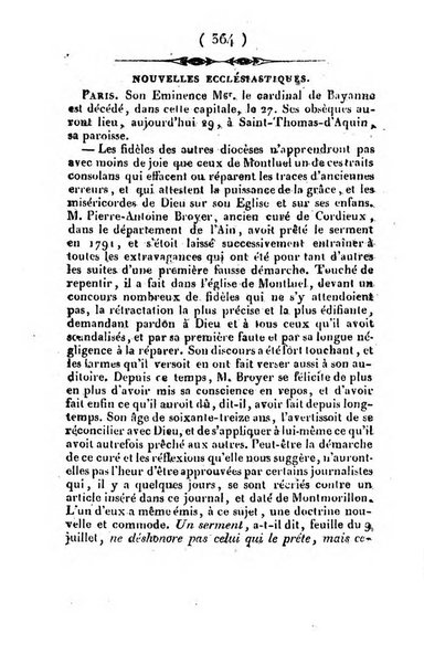 L'ami de la religion et du roi journal ecclesiastique, politique et litteraire