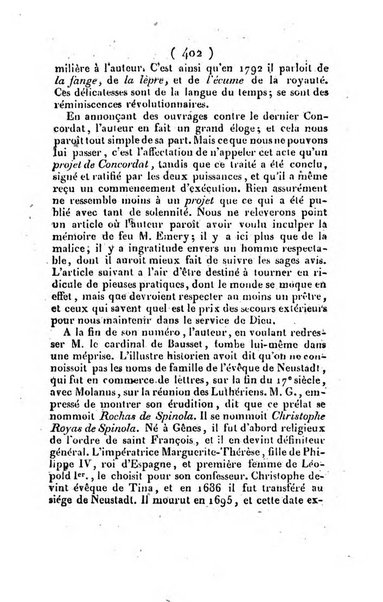 L'ami de la religion et du roi journal ecclesiastique, politique et litteraire