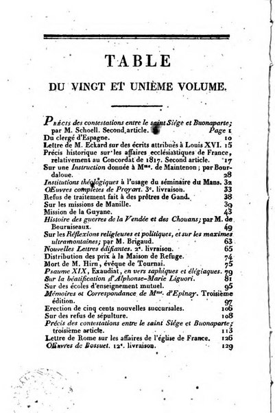 L'ami de la religion et du roi journal ecclesiastique, politique et litteraire