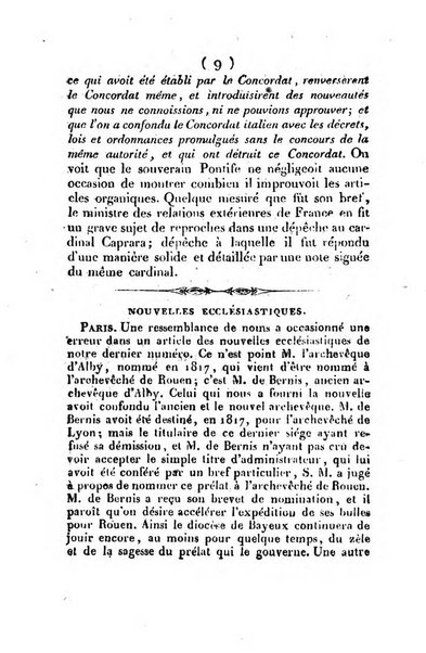 L'ami de la religion et du roi journal ecclesiastique, politique et litteraire