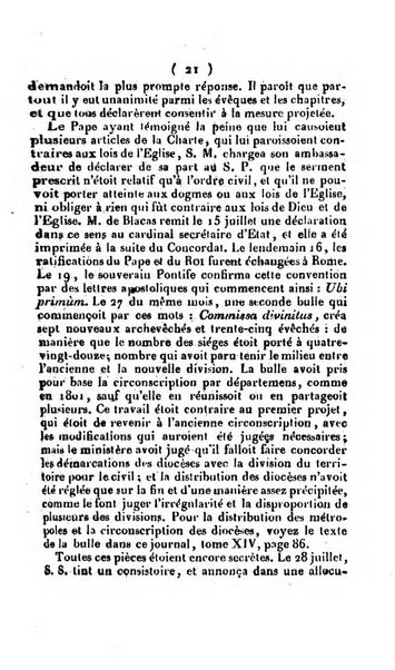 L'ami de la religion et du roi journal ecclesiastique, politique et litteraire