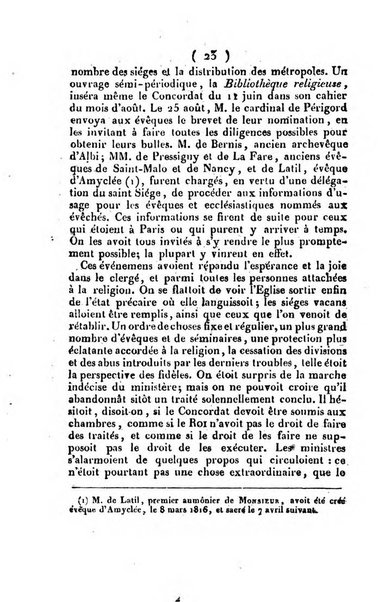 L'ami de la religion et du roi journal ecclesiastique, politique et litteraire