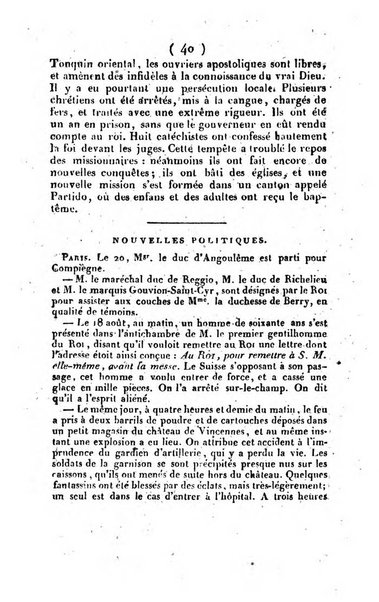 L'ami de la religion et du roi journal ecclesiastique, politique et litteraire