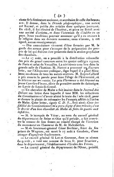 L'ami de la religion et du roi journal ecclesiastique, politique et litteraire