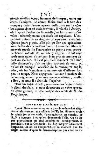 L'ami de la religion et du roi journal ecclesiastique, politique et litteraire