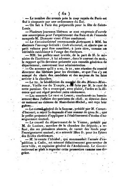 L'ami de la religion et du roi journal ecclesiastique, politique et litteraire