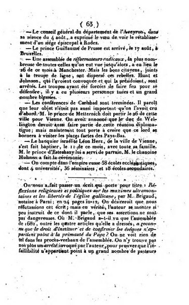 L'ami de la religion et du roi journal ecclesiastique, politique et litteraire