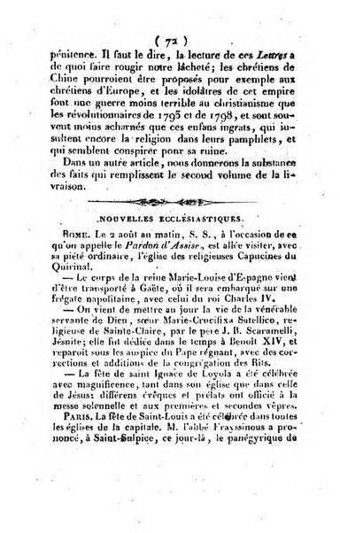 L'ami de la religion et du roi journal ecclesiastique, politique et litteraire