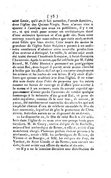 L'ami de la religion et du roi journal ecclesiastique, politique et litteraire