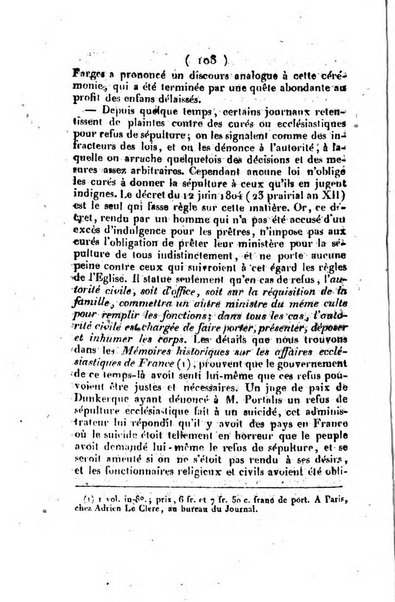 L'ami de la religion et du roi journal ecclesiastique, politique et litteraire