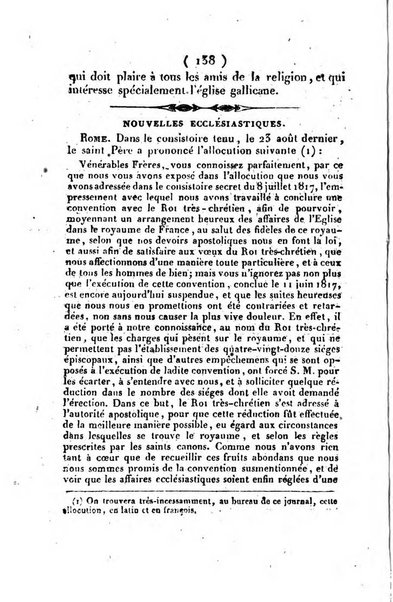 L'ami de la religion et du roi journal ecclesiastique, politique et litteraire