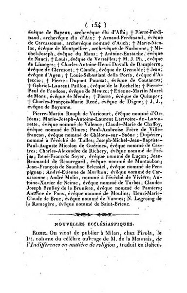 L'ami de la religion et du roi journal ecclesiastique, politique et litteraire