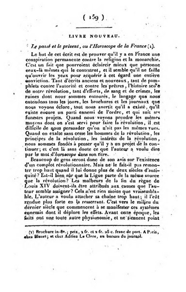 L'ami de la religion et du roi journal ecclesiastique, politique et litteraire