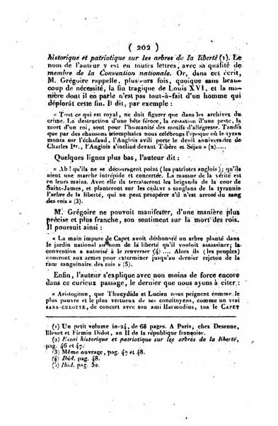 L'ami de la religion et du roi journal ecclesiastique, politique et litteraire