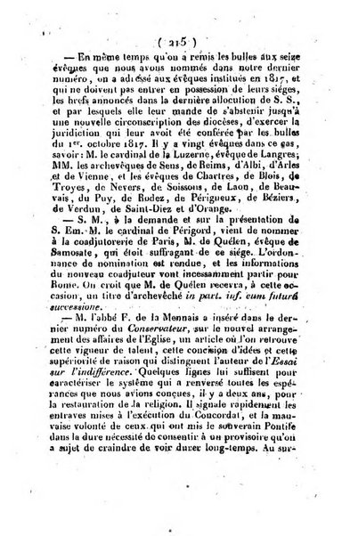 L'ami de la religion et du roi journal ecclesiastique, politique et litteraire