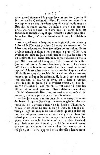 L'ami de la religion et du roi journal ecclesiastique, politique et litteraire