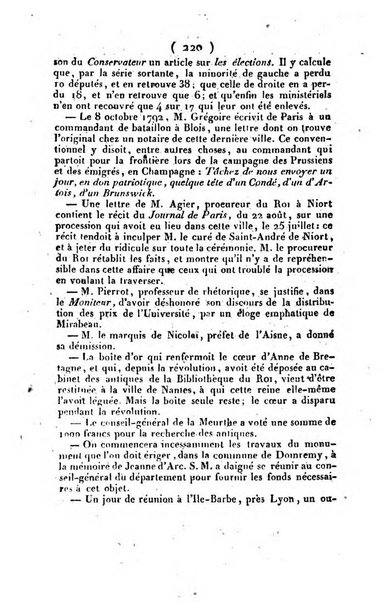 L'ami de la religion et du roi journal ecclesiastique, politique et litteraire