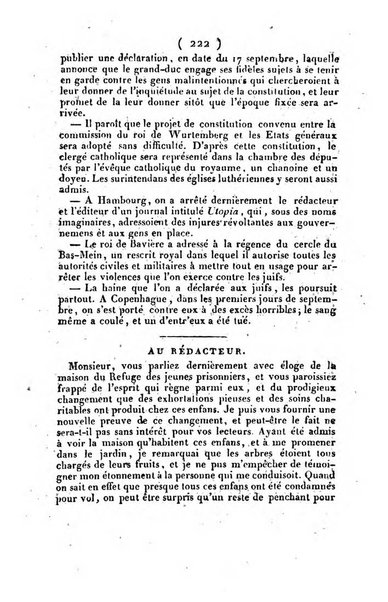 L'ami de la religion et du roi journal ecclesiastique, politique et litteraire