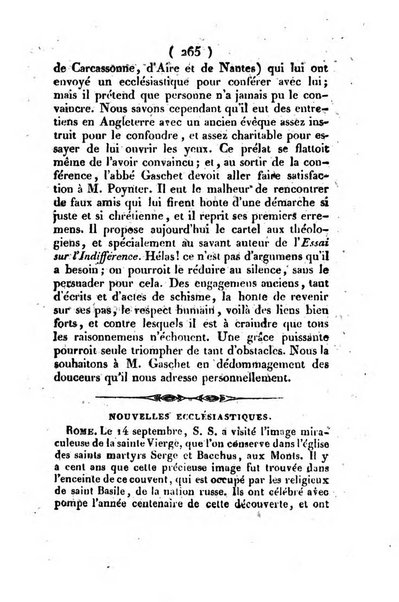 L'ami de la religion et du roi journal ecclesiastique, politique et litteraire