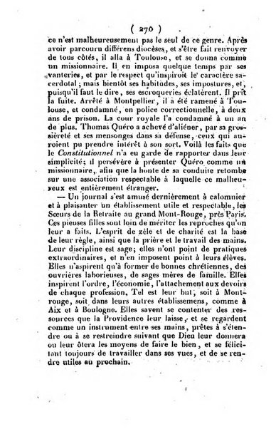 L'ami de la religion et du roi journal ecclesiastique, politique et litteraire