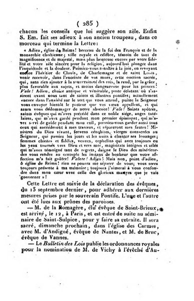 L'ami de la religion et du roi journal ecclesiastique, politique et litteraire