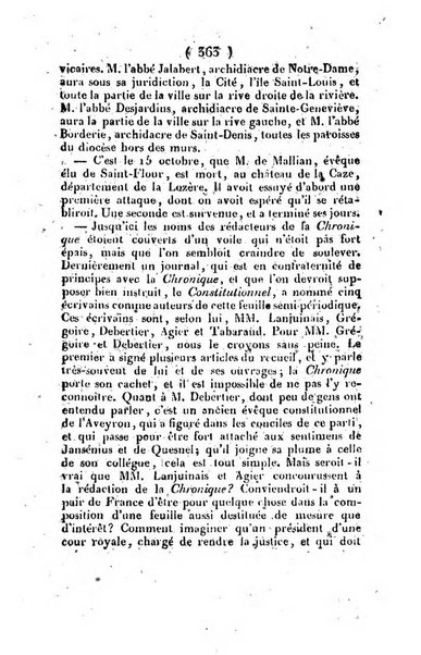 L'ami de la religion et du roi journal ecclesiastique, politique et litteraire