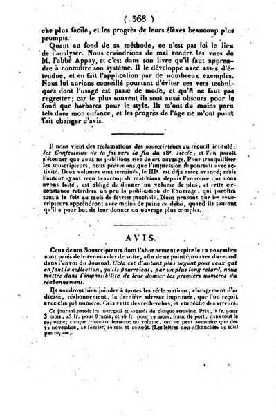 L'ami de la religion et du roi journal ecclesiastique, politique et litteraire