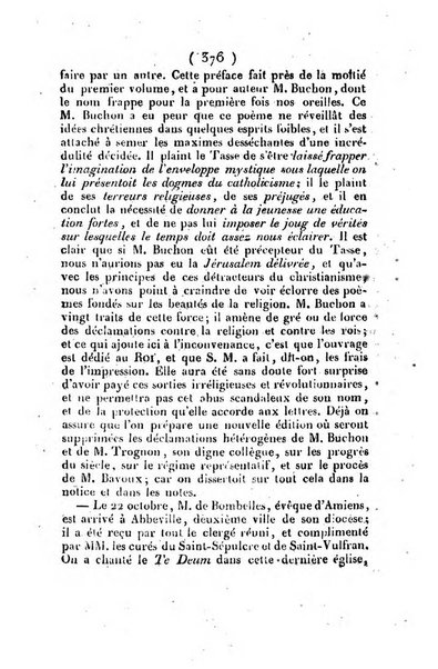 L'ami de la religion et du roi journal ecclesiastique, politique et litteraire