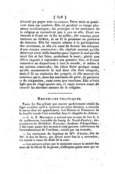 L'ami de la religion et du roi journal ecclesiastique, politique et litteraire