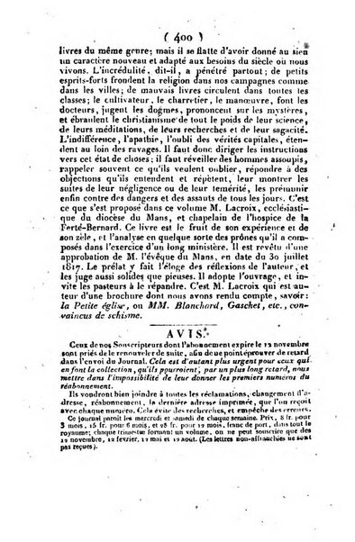 L'ami de la religion et du roi journal ecclesiastique, politique et litteraire