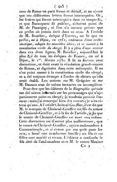 L'ami de la religion et du roi journal ecclesiastique, politique et litteraire