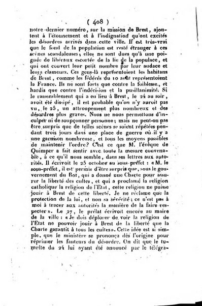 L'ami de la religion et du roi journal ecclesiastique, politique et litteraire