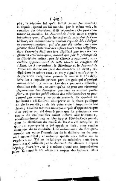 L'ami de la religion et du roi journal ecclesiastique, politique et litteraire