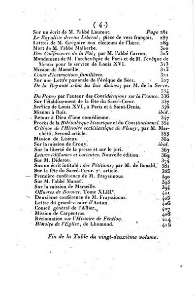 L'ami de la religion et du roi journal ecclesiastique, politique et litteraire