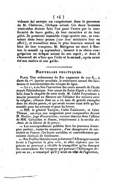 L'ami de la religion et du roi journal ecclesiastique, politique et litteraire