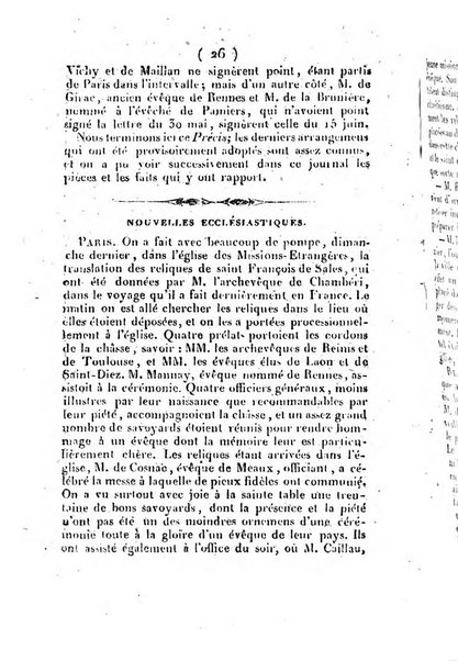 L'ami de la religion et du roi journal ecclesiastique, politique et litteraire